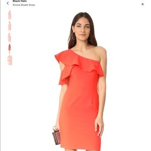 New Black Halo one shoulder dress size 10